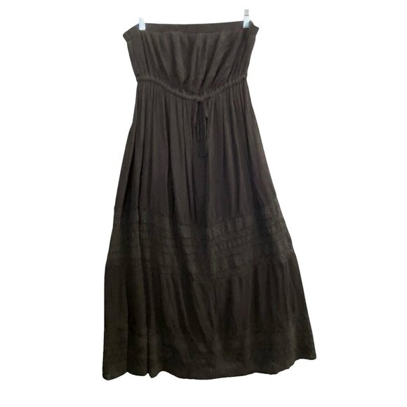 TORRID Women Off Shoulder Lace Maxi Dress Size 2x Black Lace Inset 71-6 - Picture 1 of 11